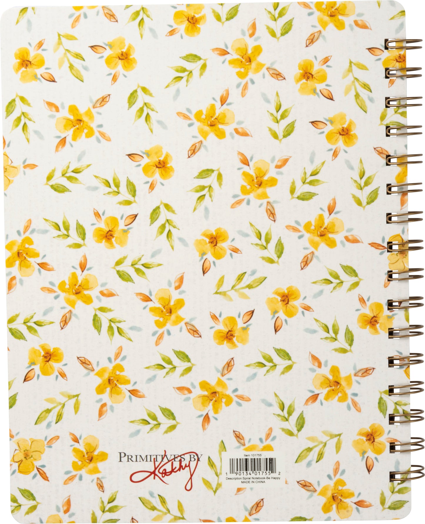 Be Happy Spiral Notebook