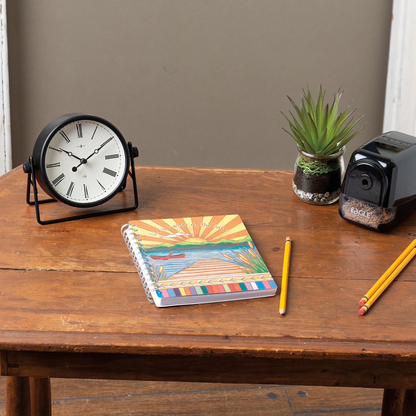 Life Is Better At Lake Spiral Notebook