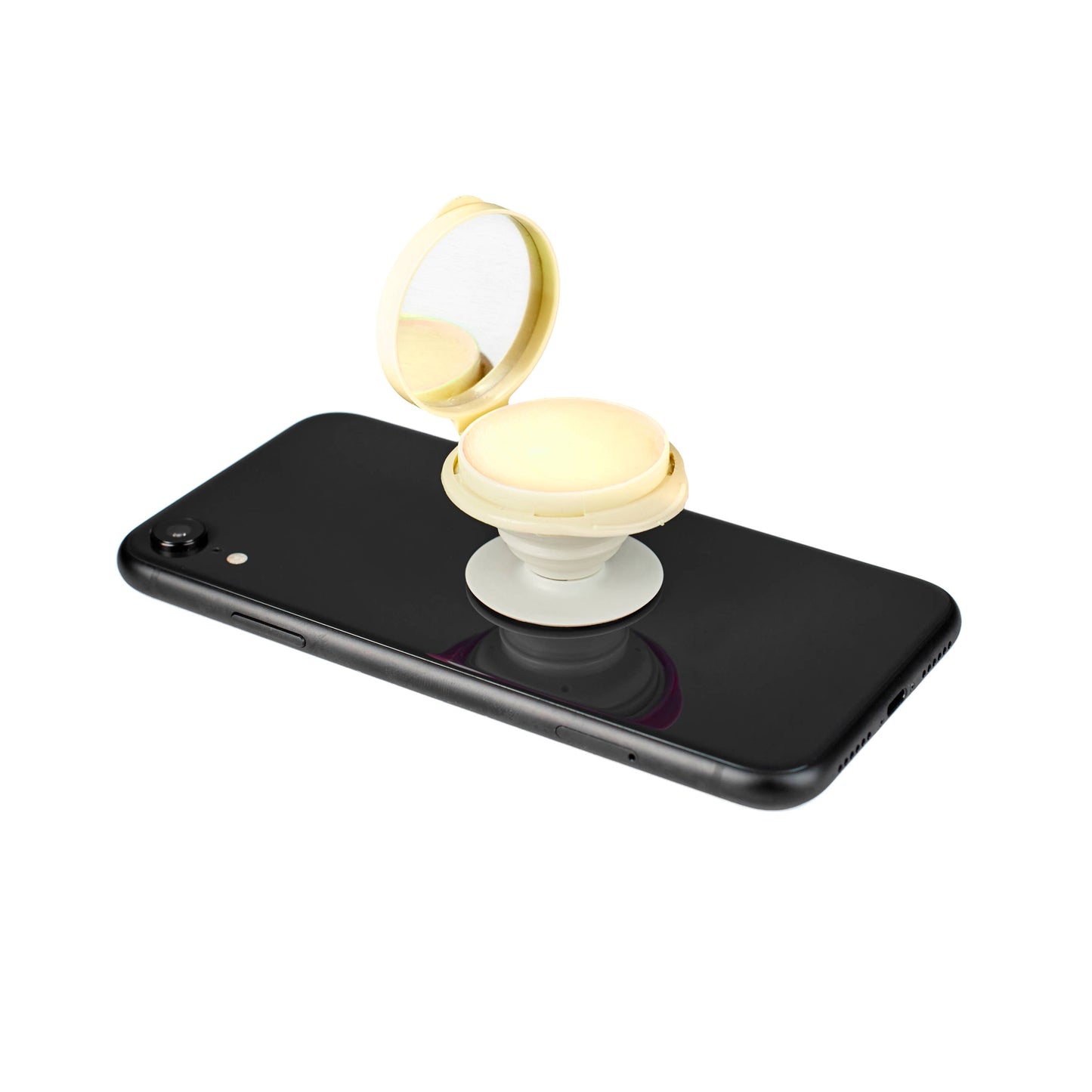 Happy Lips –Lip Balm w/Mirror, Attach Anywhere! Vanilla Bean