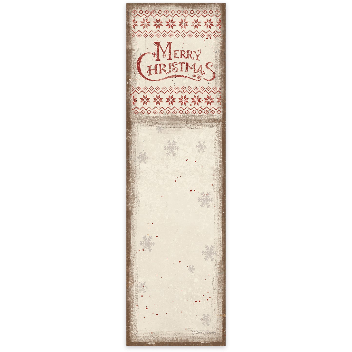 Nordic Merry Christmas List Pad
