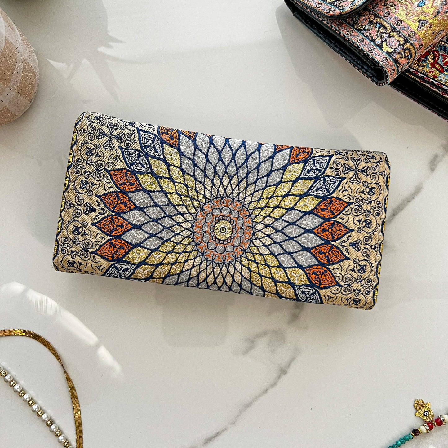 Handcrafted Vegan Wallet, Gray Handcrafted Wallet for Women,