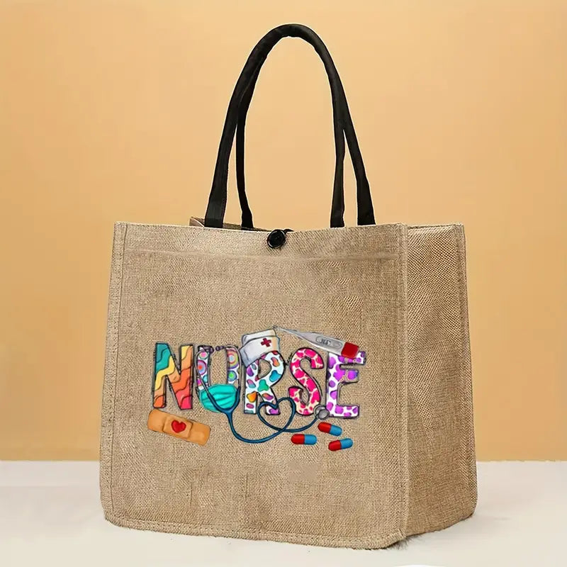 Nurse Print Tote Bag