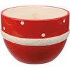 Santa Gnome Red Large Bowl