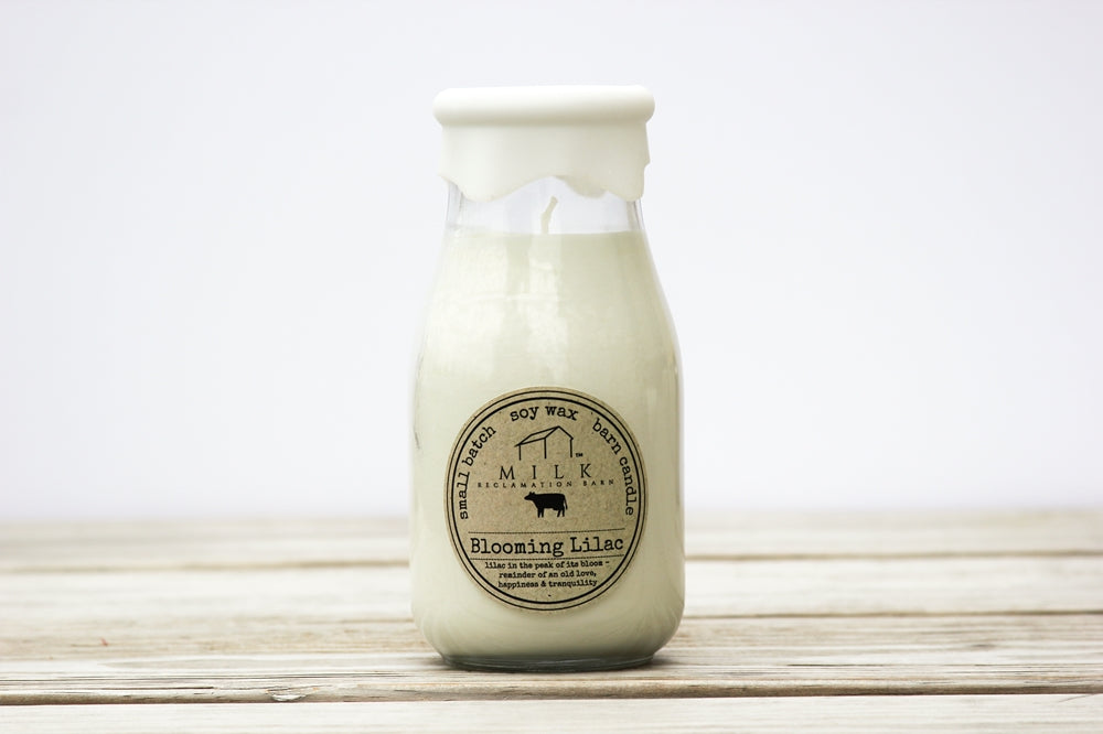 Milk Bottle Candles