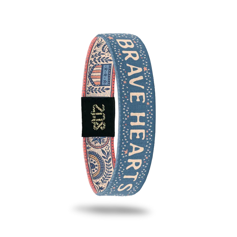 Brave Hearts Wristband - 4th Of July - America USA