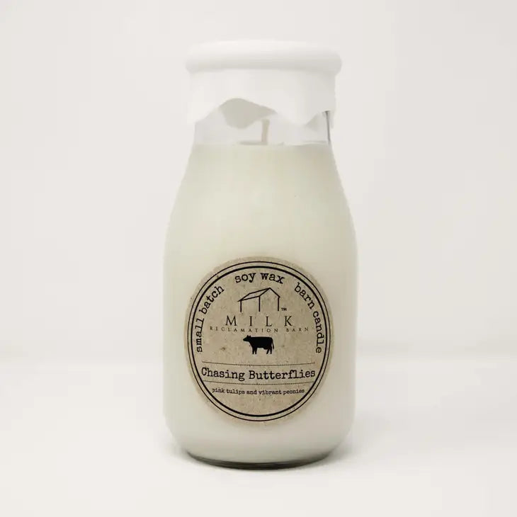 Milk Bottle Candles