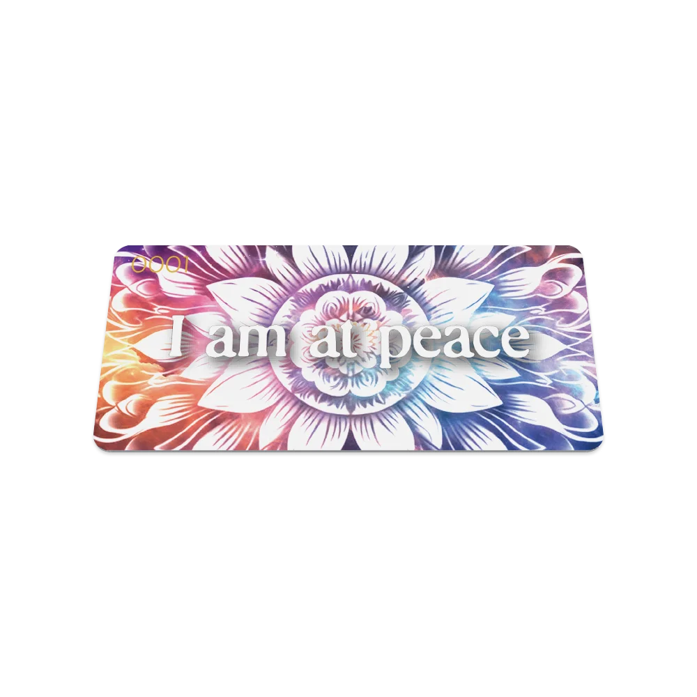 I Am At Peace Two-Sided Elastic Wristband: Medium