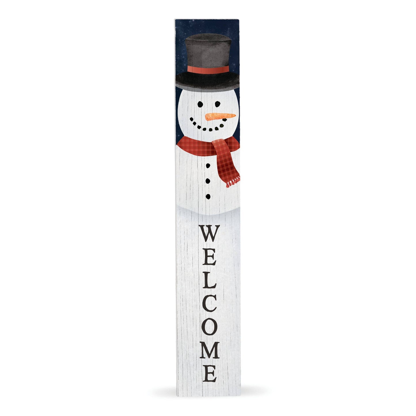 Snowman Welcome Porch Leaner