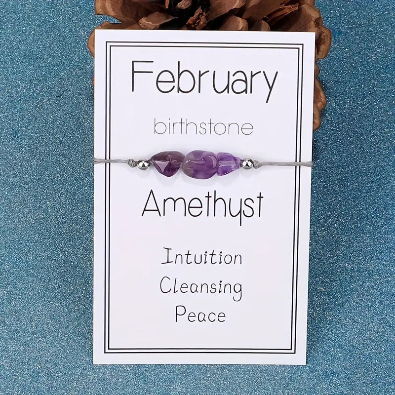 Birthstone Braided Bracelets
