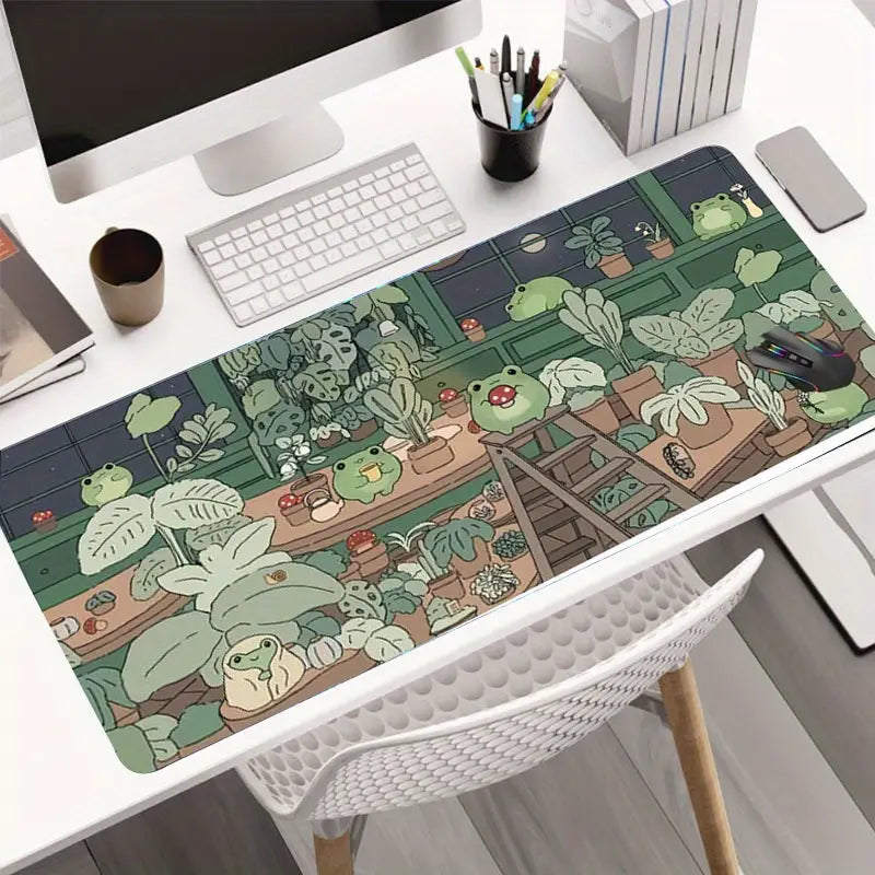 Cute Frog Extra Large Mouse Pad