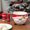 Santa Gnome Red Large Bowl