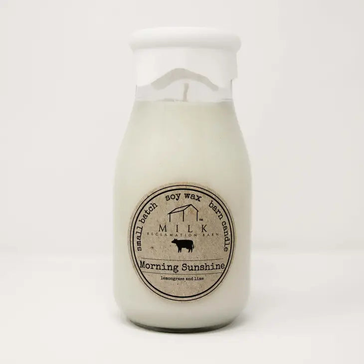 Milk Bottle Candles
