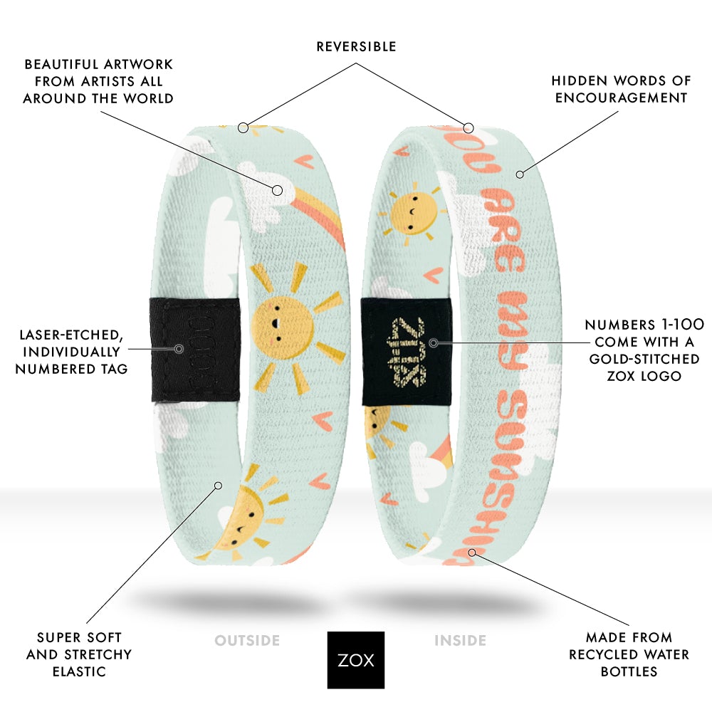 You Are My Sunshine Wristband - Kids Size