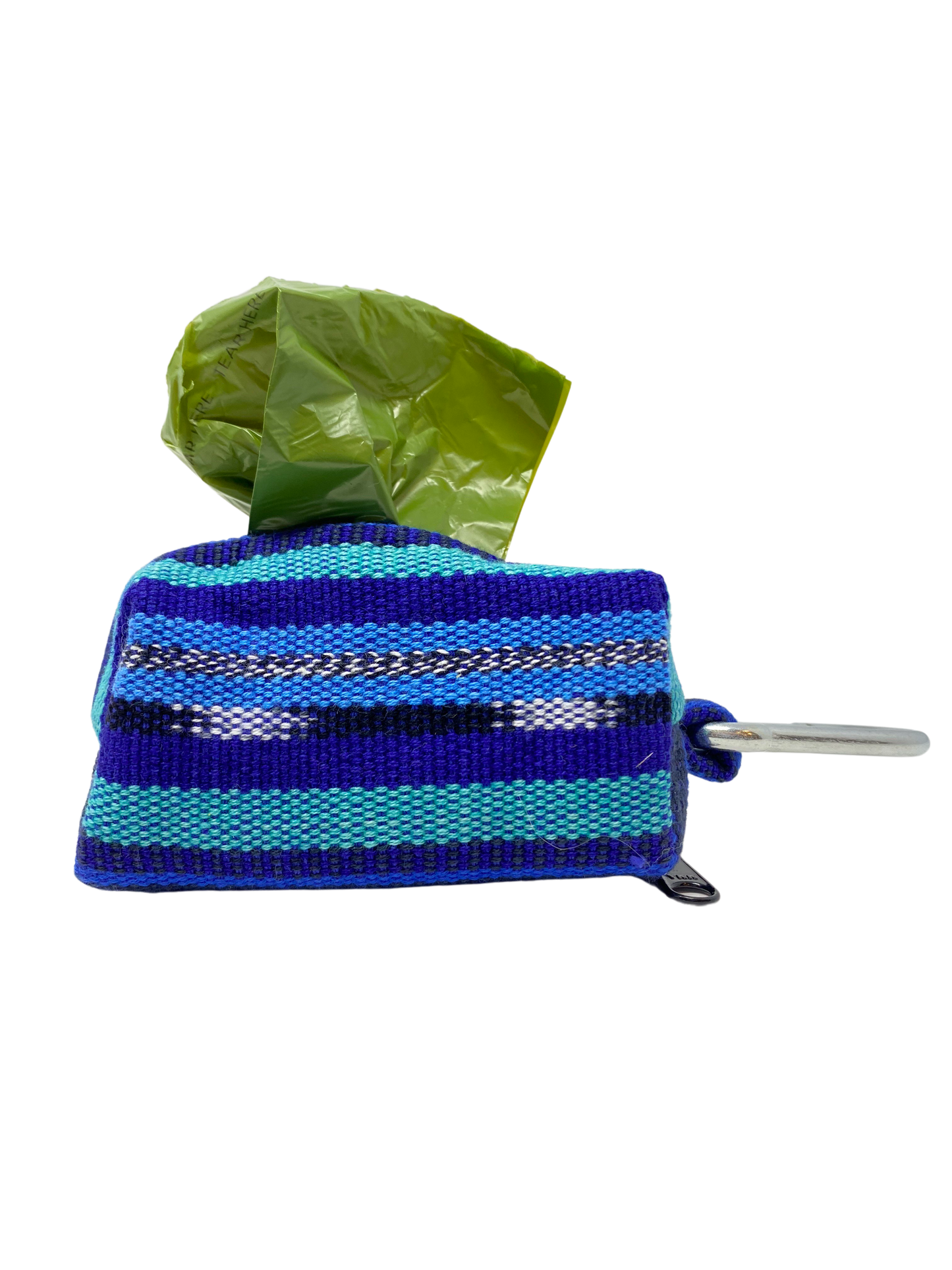 Midnight Train Dog Waste Bag Holder (with biodegradable poop bags) clips on to leash + Fair Trade