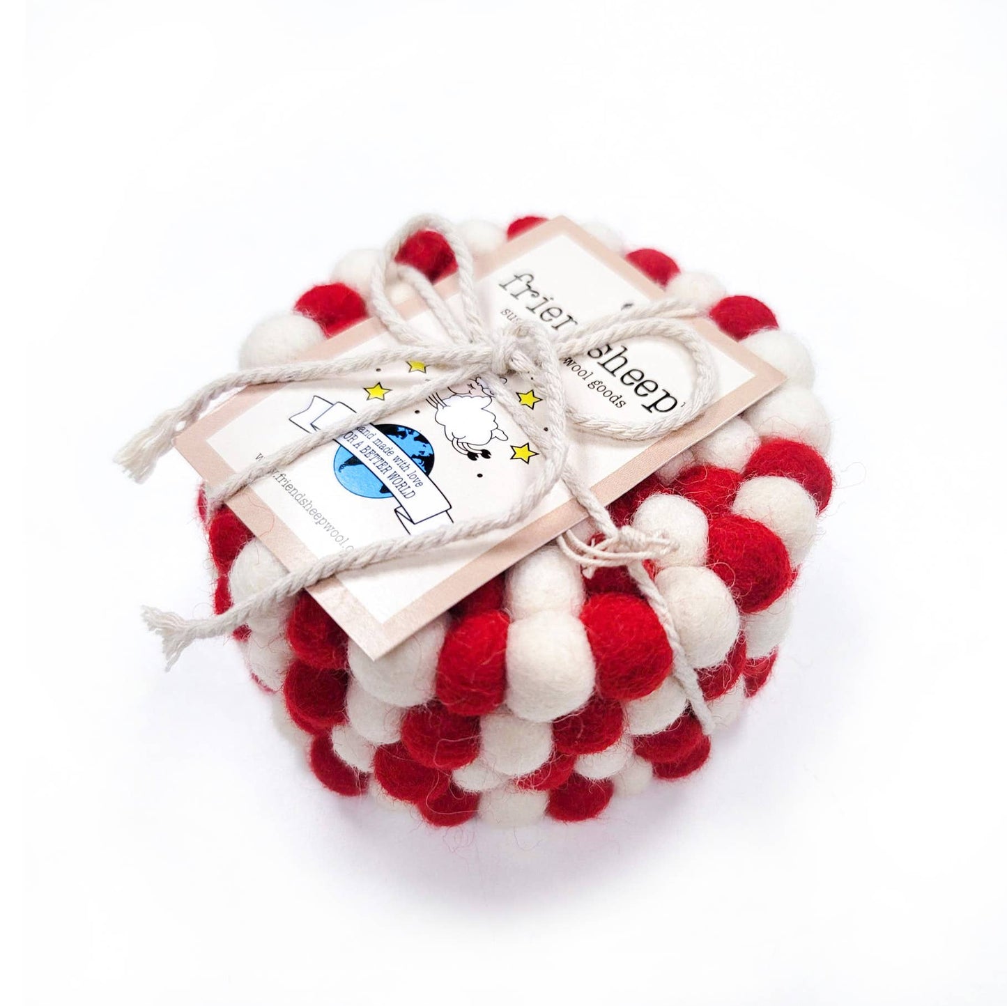 Candy Cane Eco Coasters and Trivets