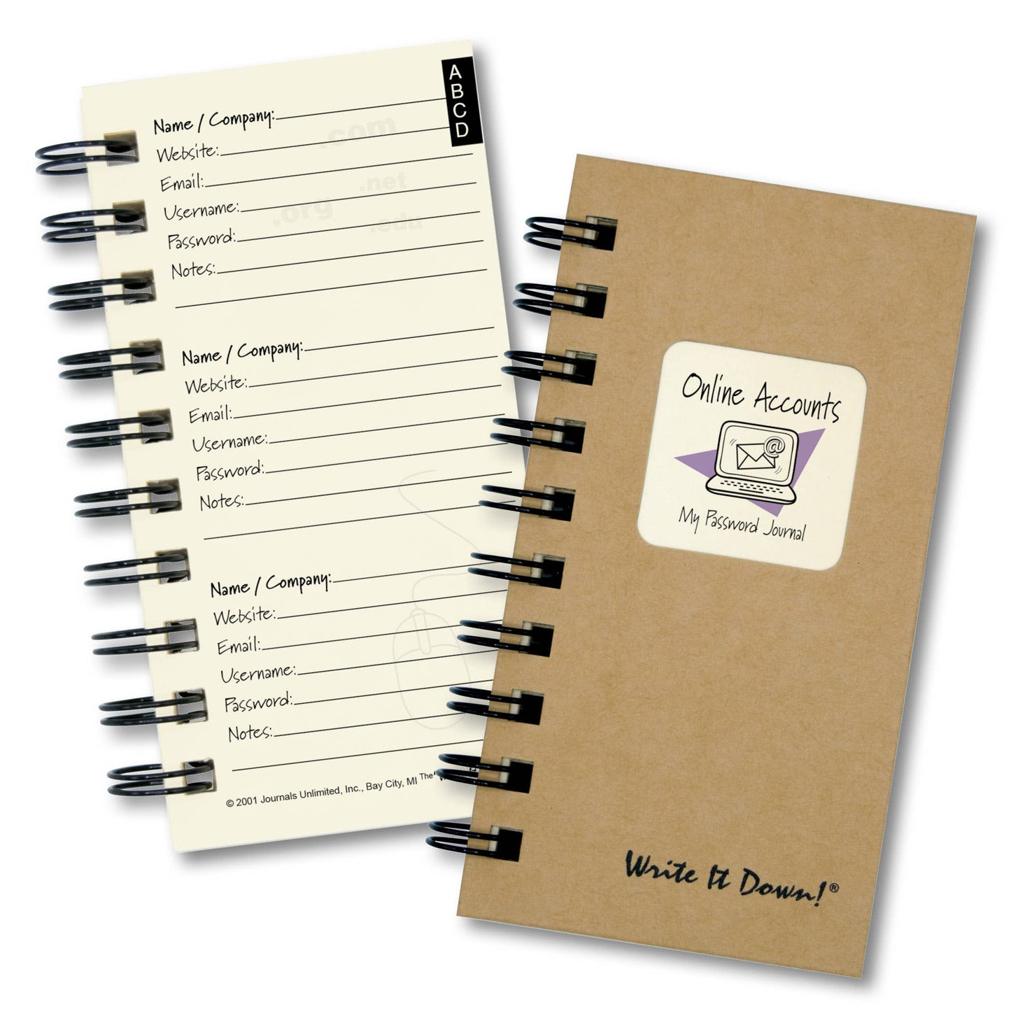 Mini - Password Journal (Kraft)