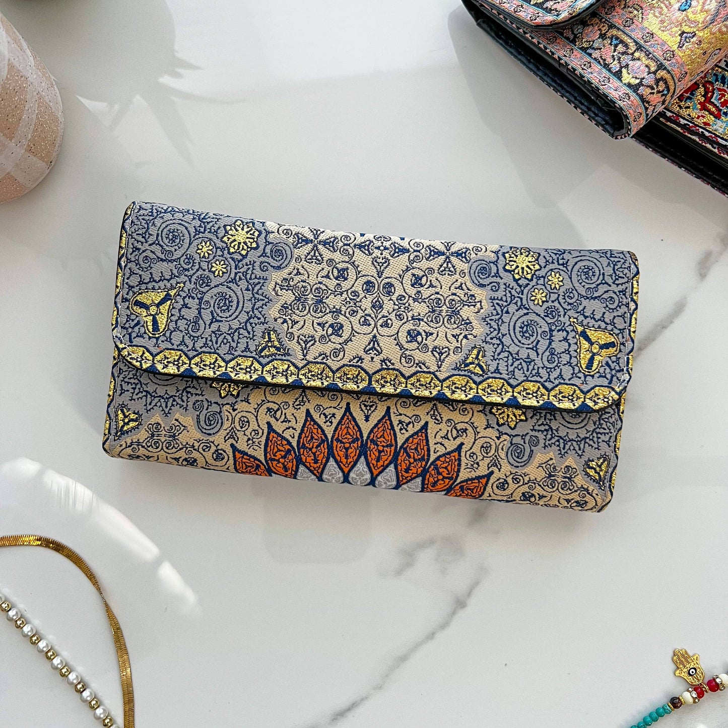Handcrafted Vegan Wallet, Gray Handcrafted Wallet for Women,