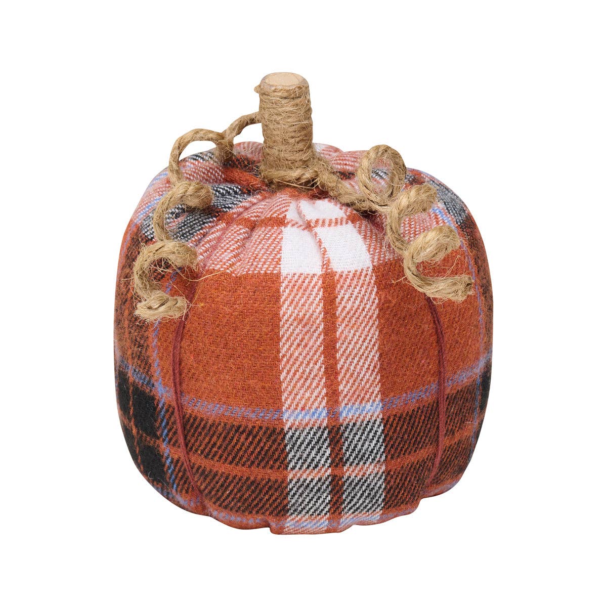 Sm. OBW Plaid Fabric Pumpkin