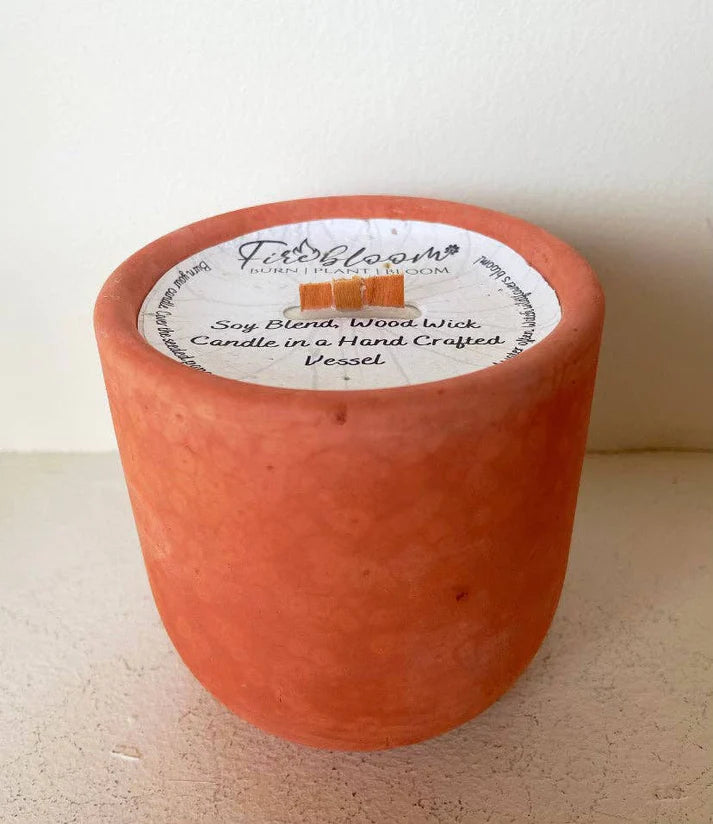 Firebloom Soy Blend, Wood Wick Candles