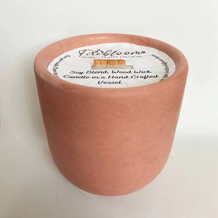 Firebloom Soy Blend, Wood Wick Candles