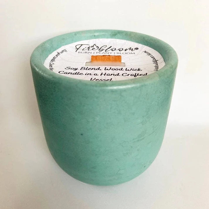 Firebloom Soy Blend, Wood Wick Candles