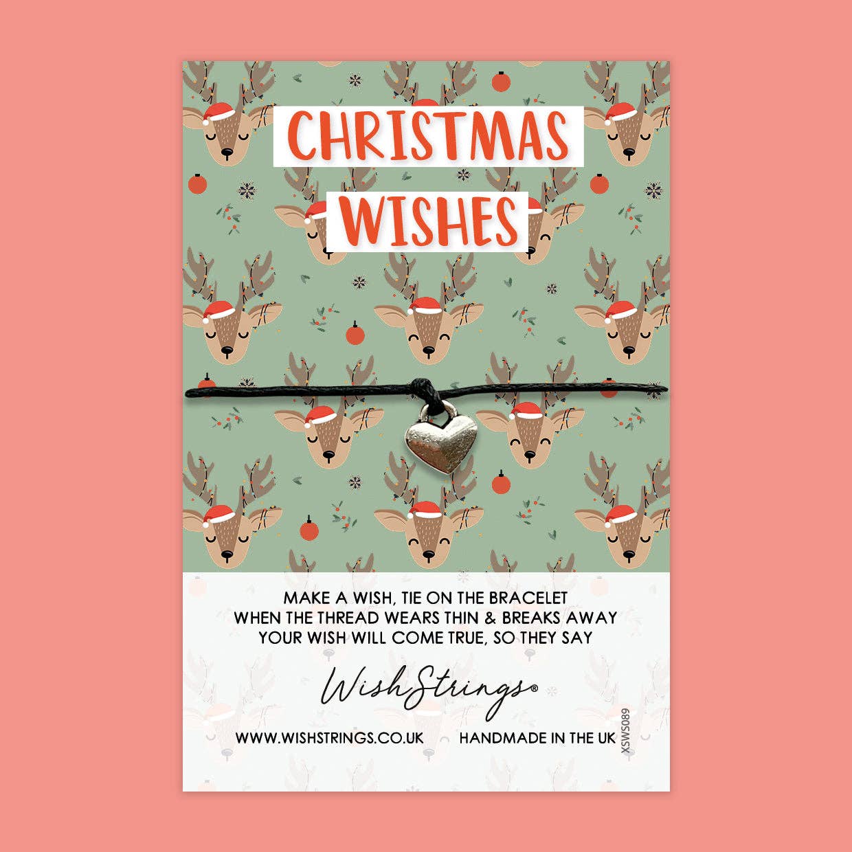 HAPPY CHRISTMAS BESTIE - WishStrings Wish Bracelet - XMAS056♥