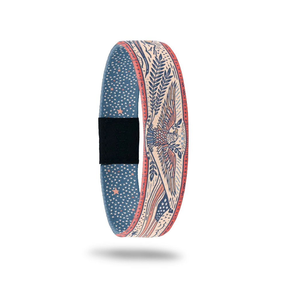 Brave Hearts Wristband - 4th Of July - America USA