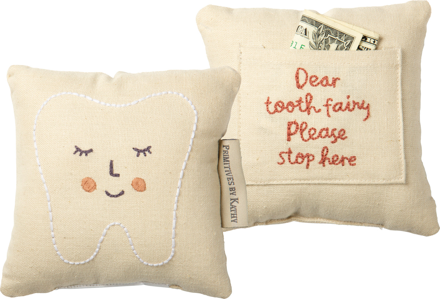 Tooth Fairy Blue Pillow