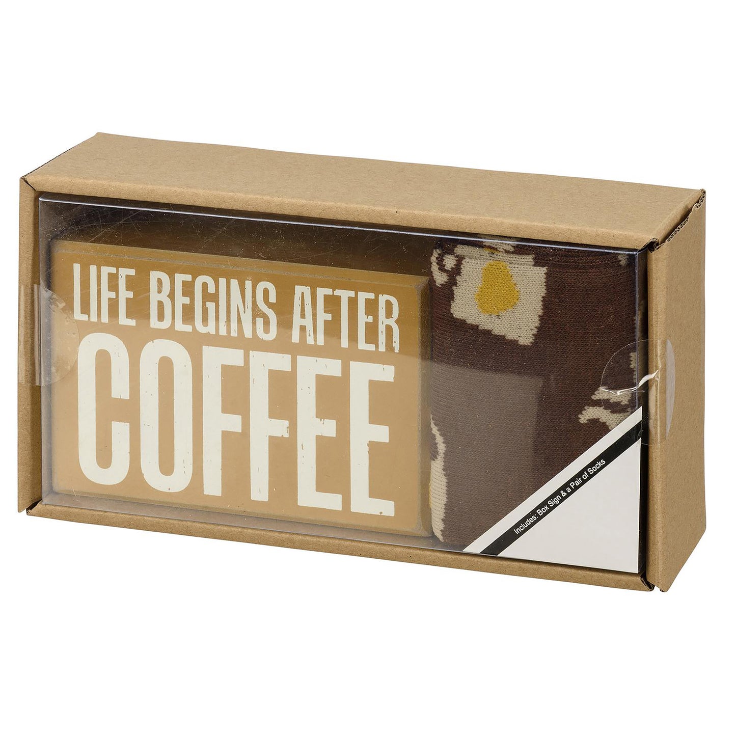After Coffee Box Sign And Sock Set