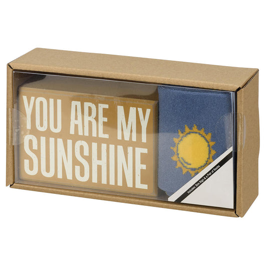 My Sunshine Box Sign And Sock Set