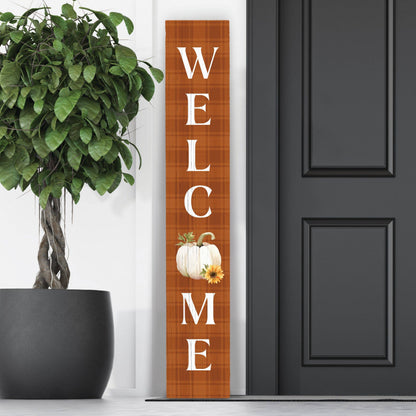 Pumpkin Welcome Porch Leaner