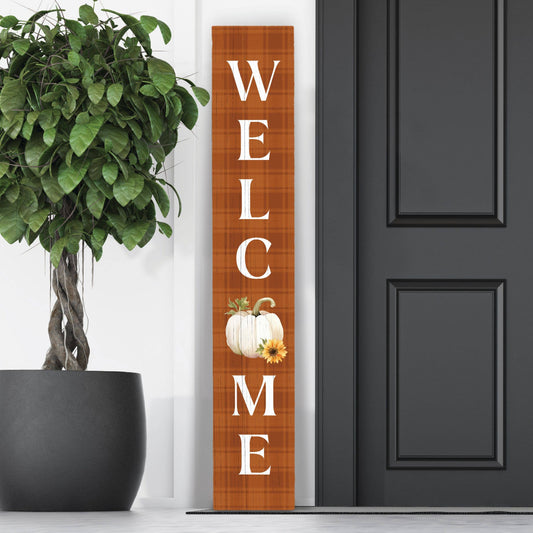 Pumpkin Welcome Porch Leaner