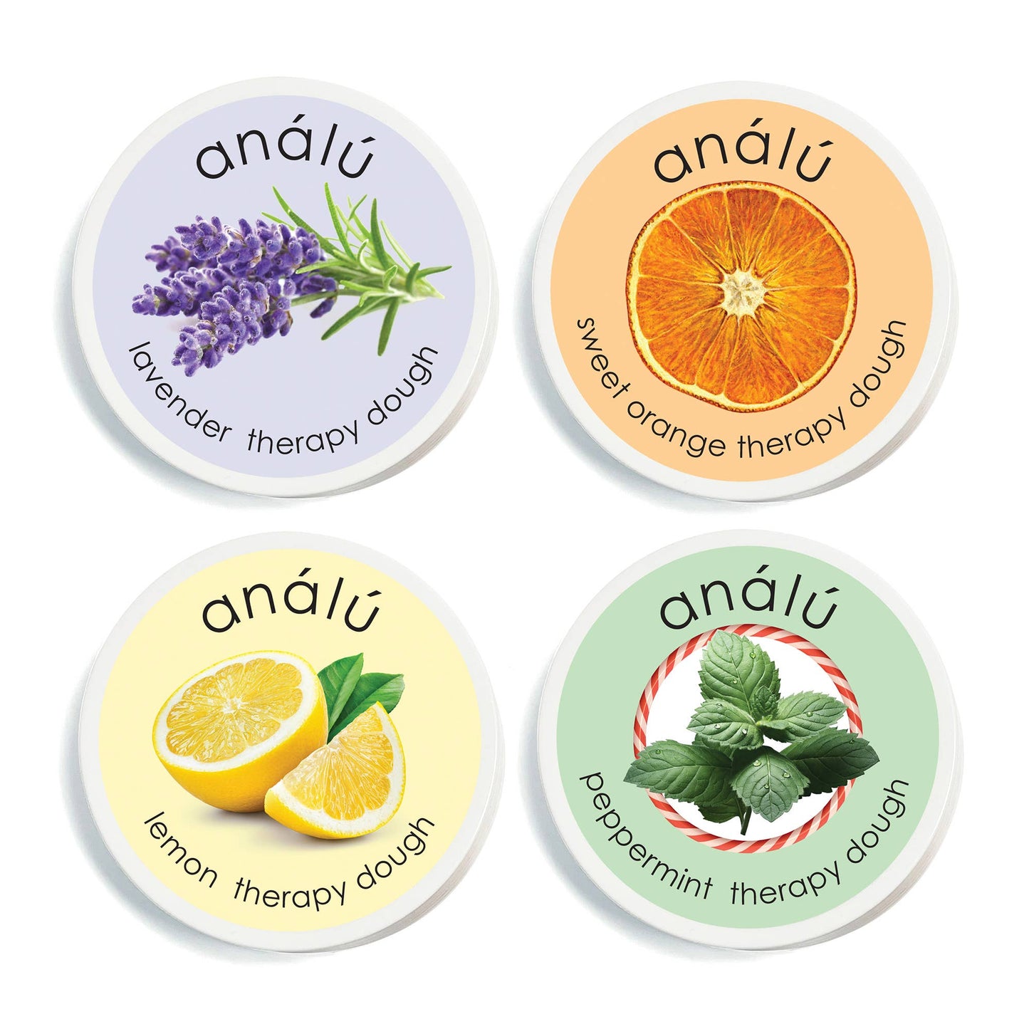 Analu therapy dough  - case: 3 lav-3 ora-3 lem-3 pep w/display