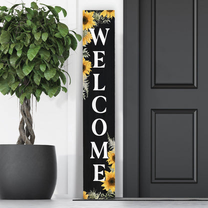 Sunflower Welcome Porch Leaner
