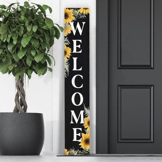 Sunflower Welcome Porch Leaner