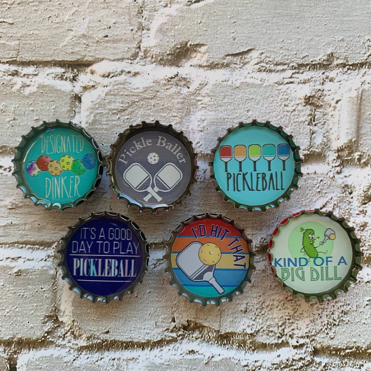 Pickleball Magnets - Spring Decor