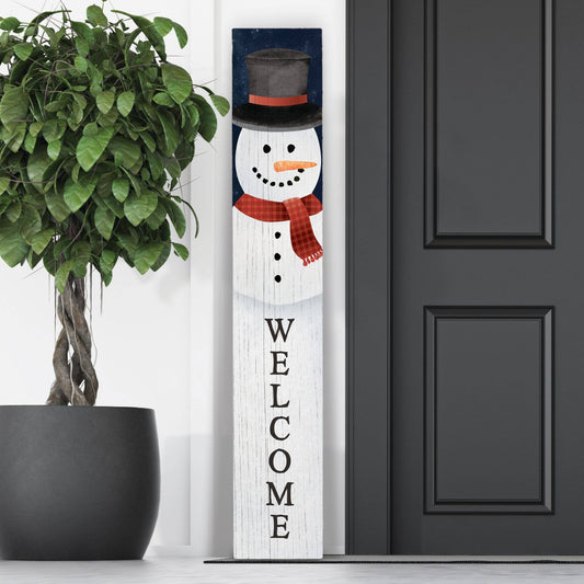 Snowman Welcome Porch Leaner