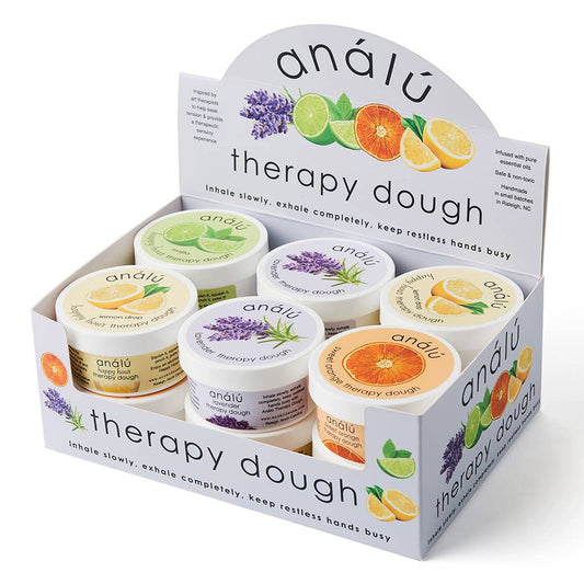 Analu therapy dough  - case: 3 lav-3 ora-3 lem-3 pep w/display