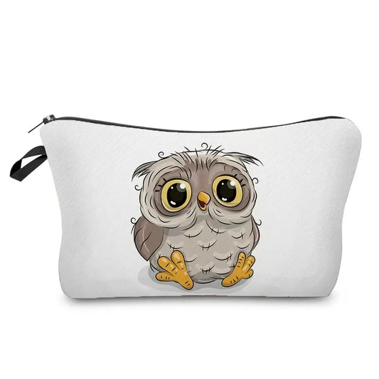 Owl Big Eyes Cosmetic & Important Stuff Bag