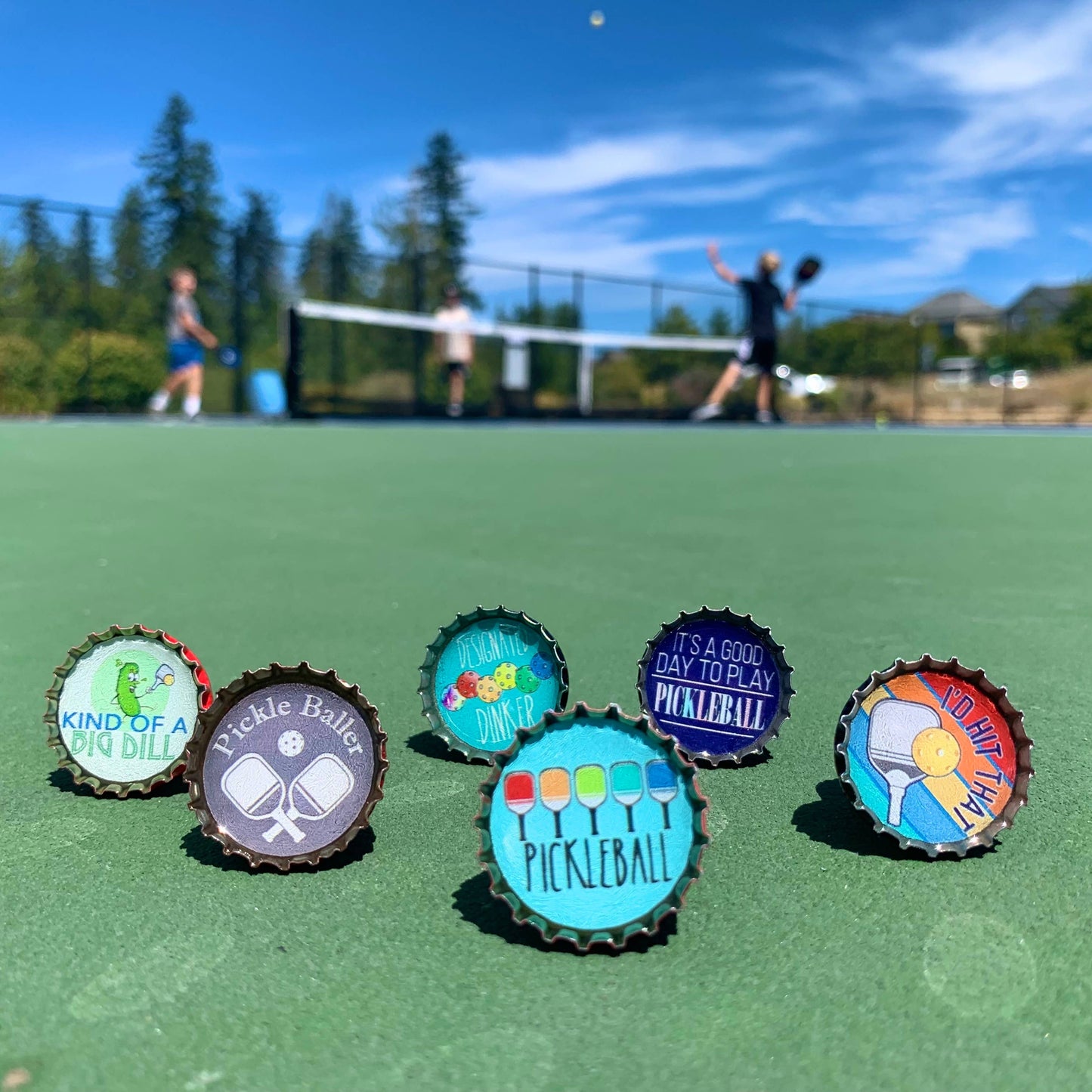 Pickleball Magnets - Spring Decor