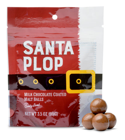 Santa Plop (chocolate covered malt balls)