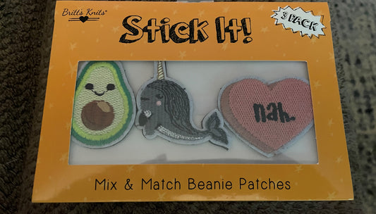 Stick It Patches - Avocado, Whale, Heart/Nah