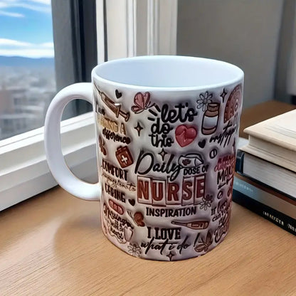 Vintage Nurse Coffee Mug - White