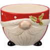 Santa Gnome Red Large Bowl