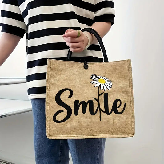 Daisy Floral Smile Bag