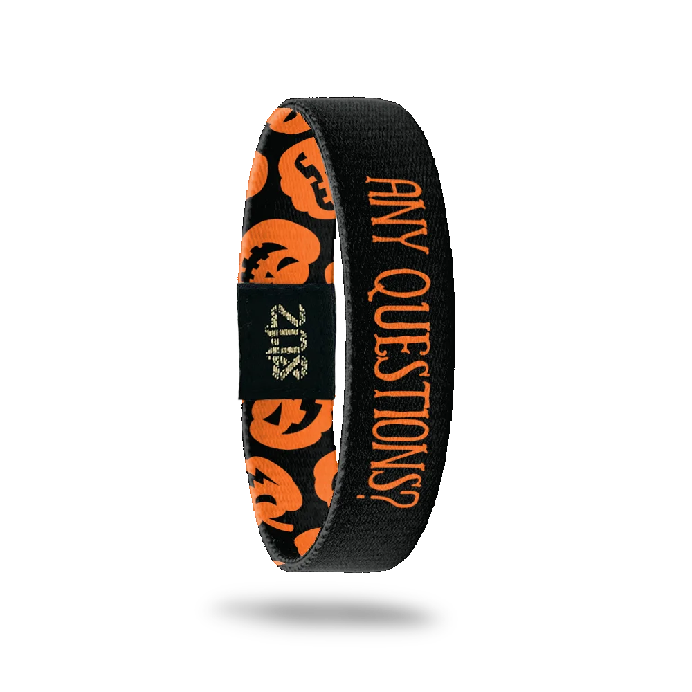 Any Questions? Pumpkin Elastic Bracelet: Medium