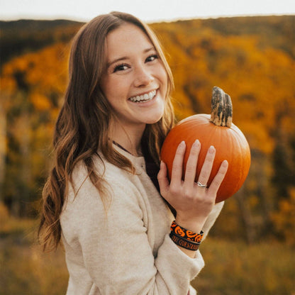 Any Questions? Pumpkin Elastic Bracelet: Medium