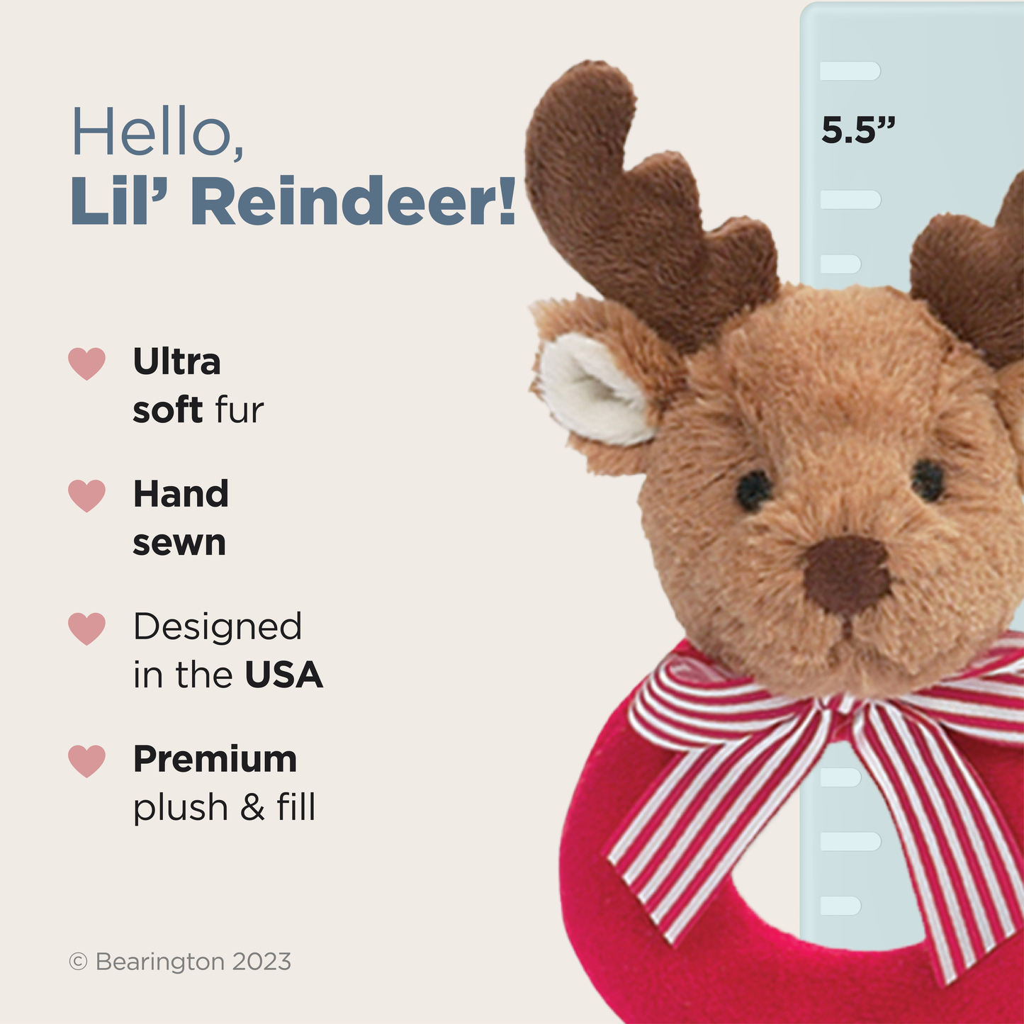 Lil' Reindeer Ring Rattle