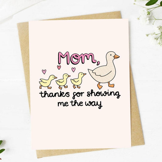 Mother Duck and Ducklings Mother's Day Card