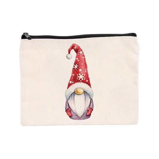 Gnome Christmas Cosmetic & Important Stuff Bag